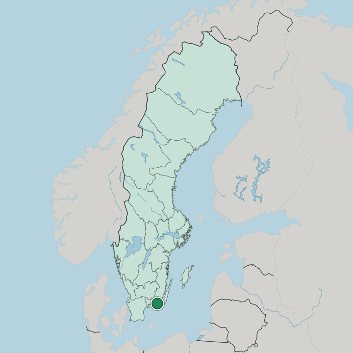 Map showing Bergåsa — In Sweden