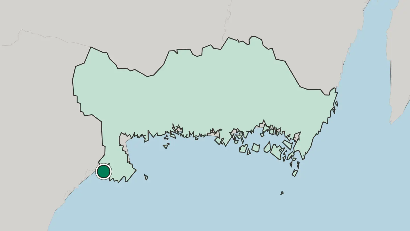 Map of Sölvesborg in Sweden