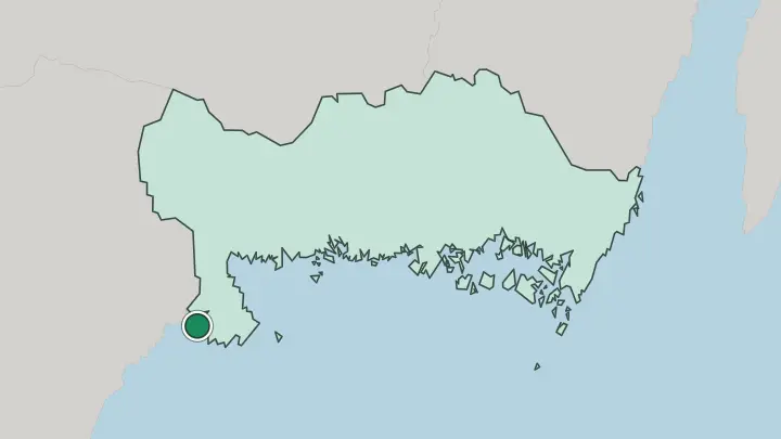Map of Sölvesborg in Sweden