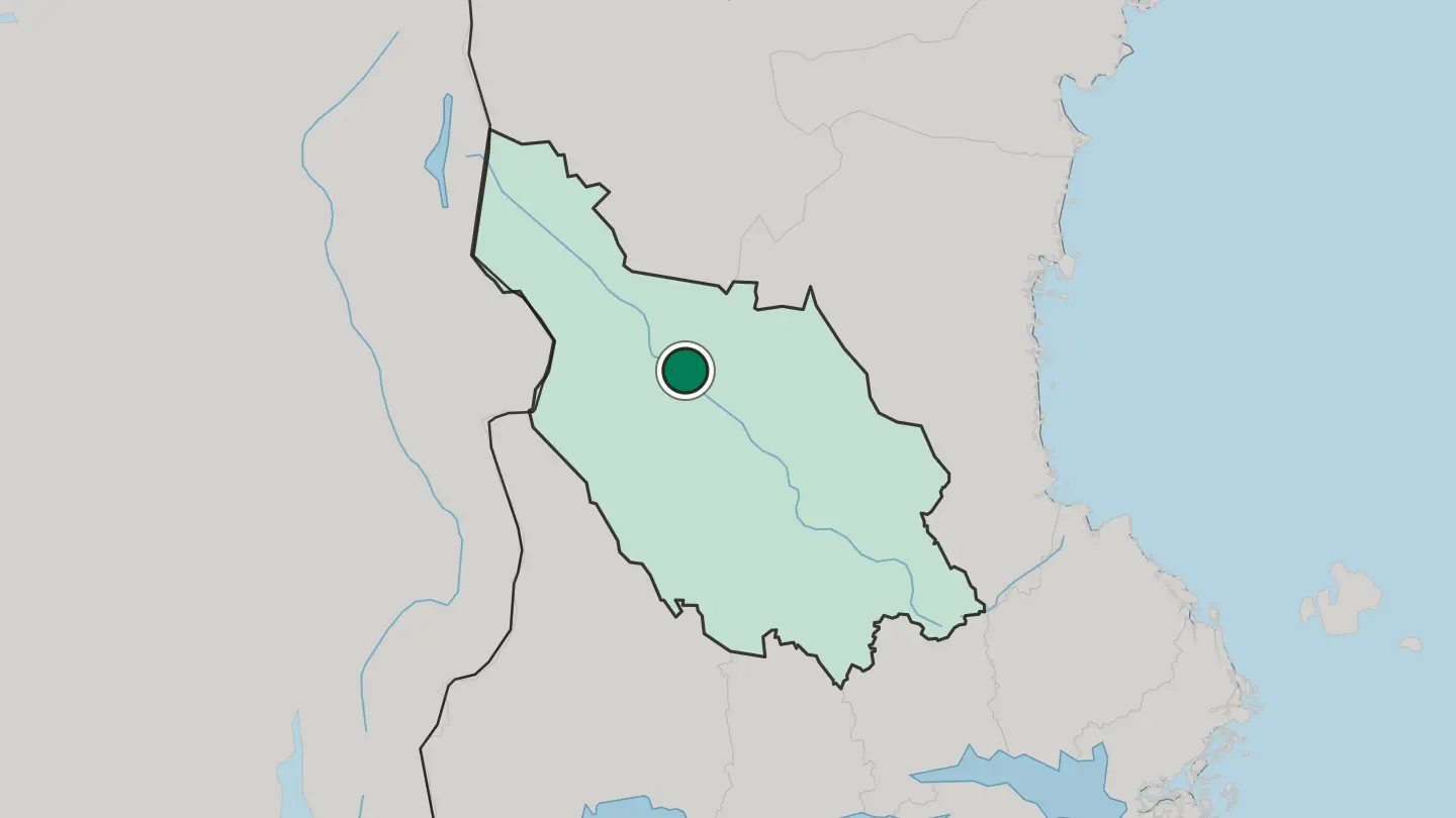 Map of Älvdalen in Sweden