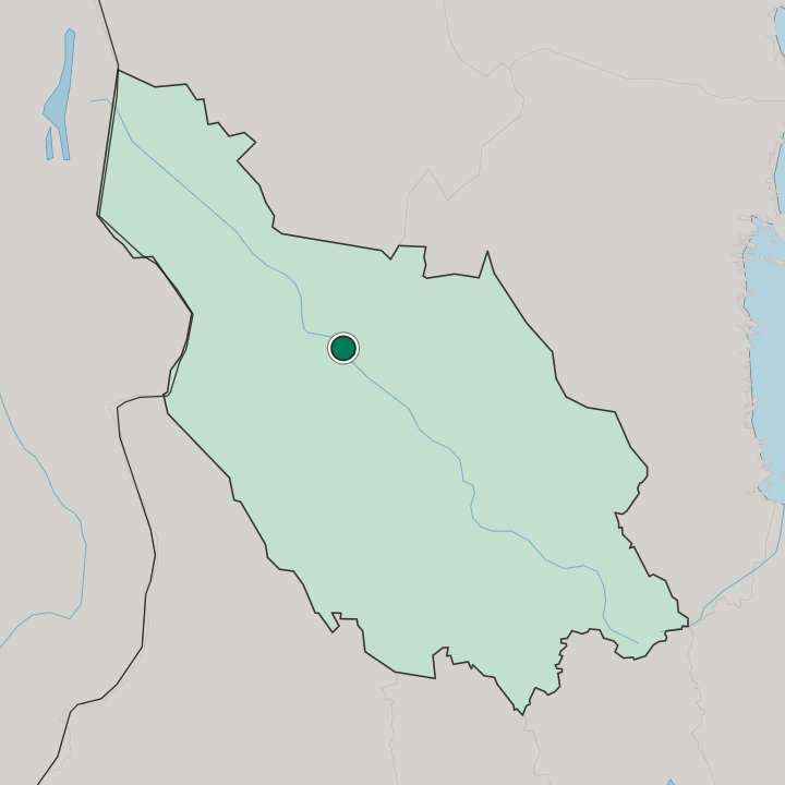 Map showing Älvdalen — In Dalarna County