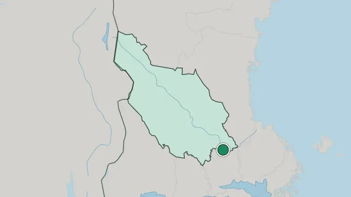 Map of Avesta in Sweden