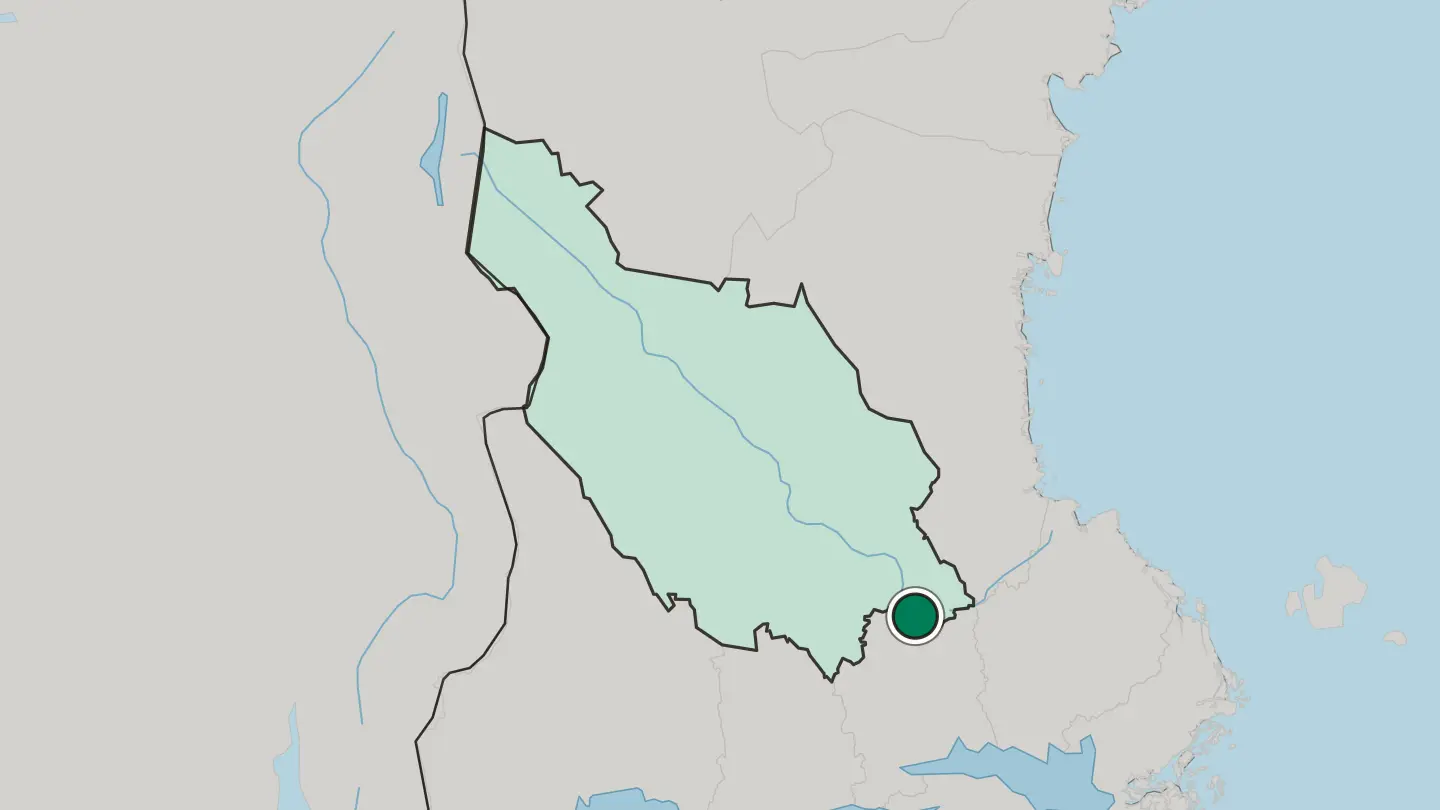 Map of Avesta in Sweden