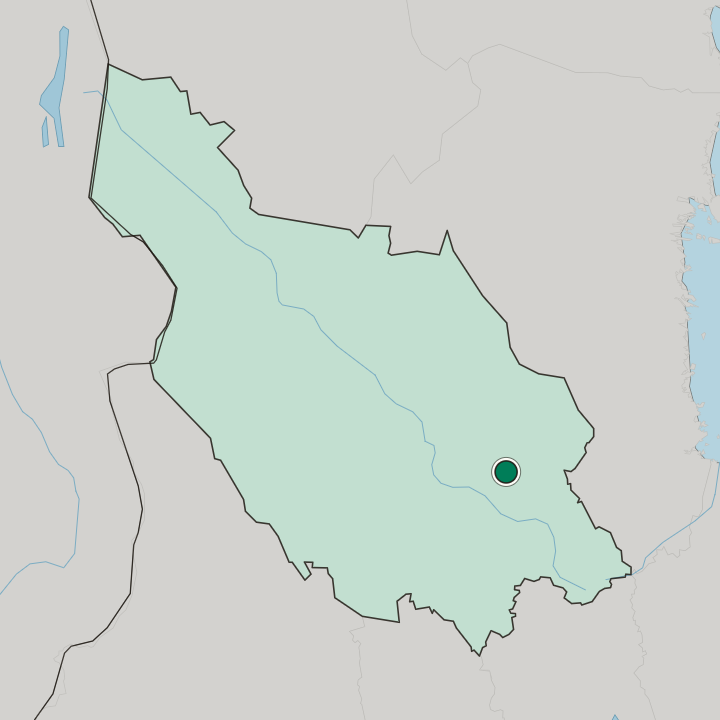 Map showing Falun — In Dalarna County