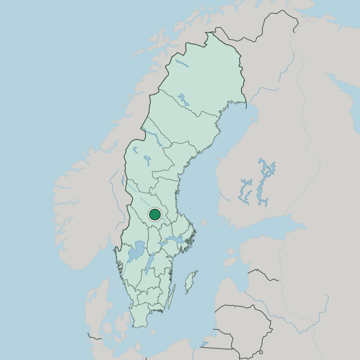 Map showing Gagnef — In Sweden