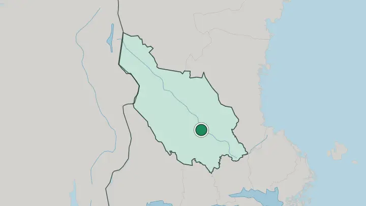 Map of Gagnef in Sweden