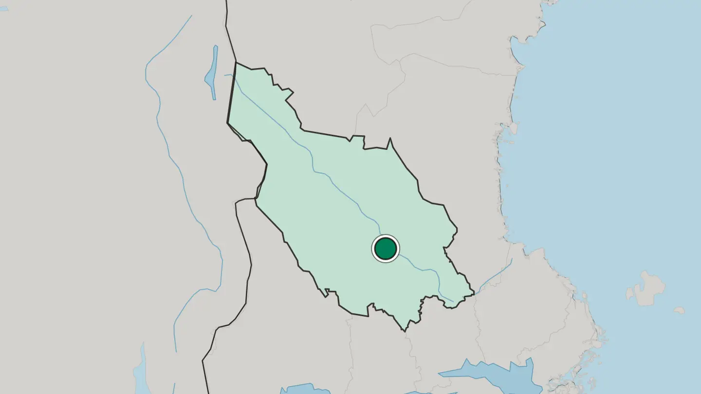 Map of Gagnef in Sweden