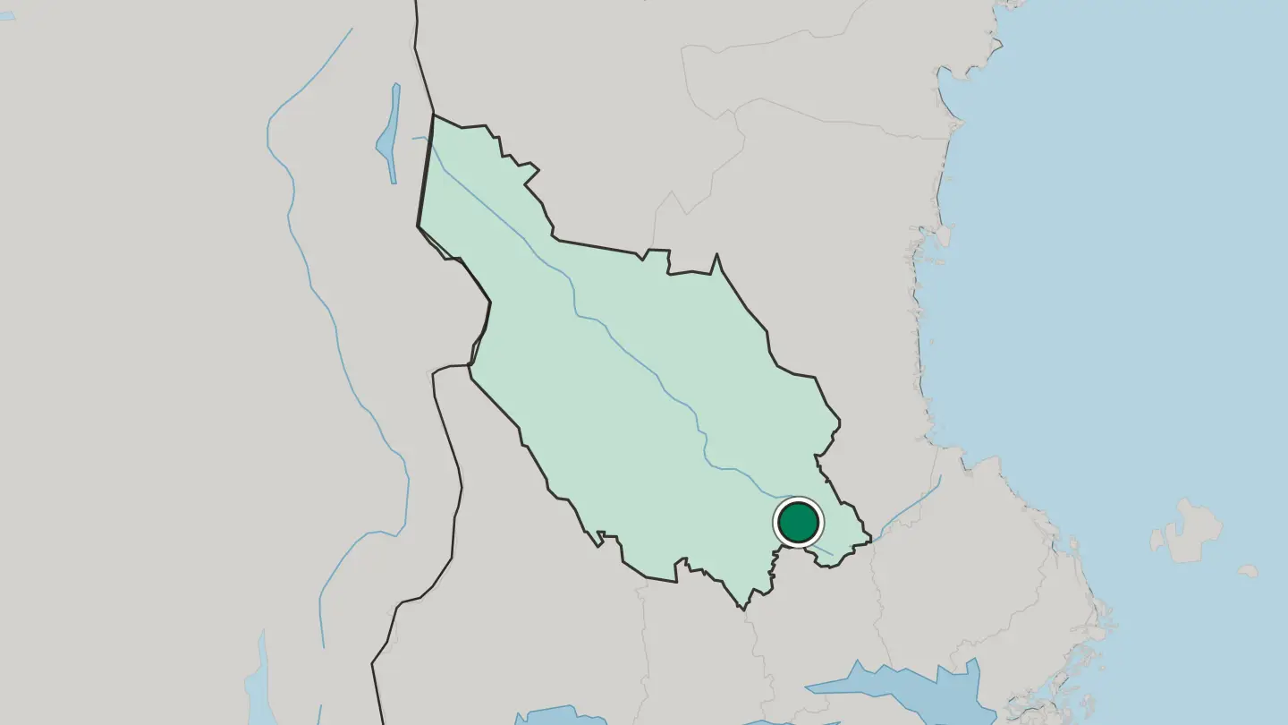 Map of Hedemora in Sweden