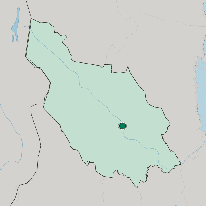Map showing Leksand — In Dalarna County