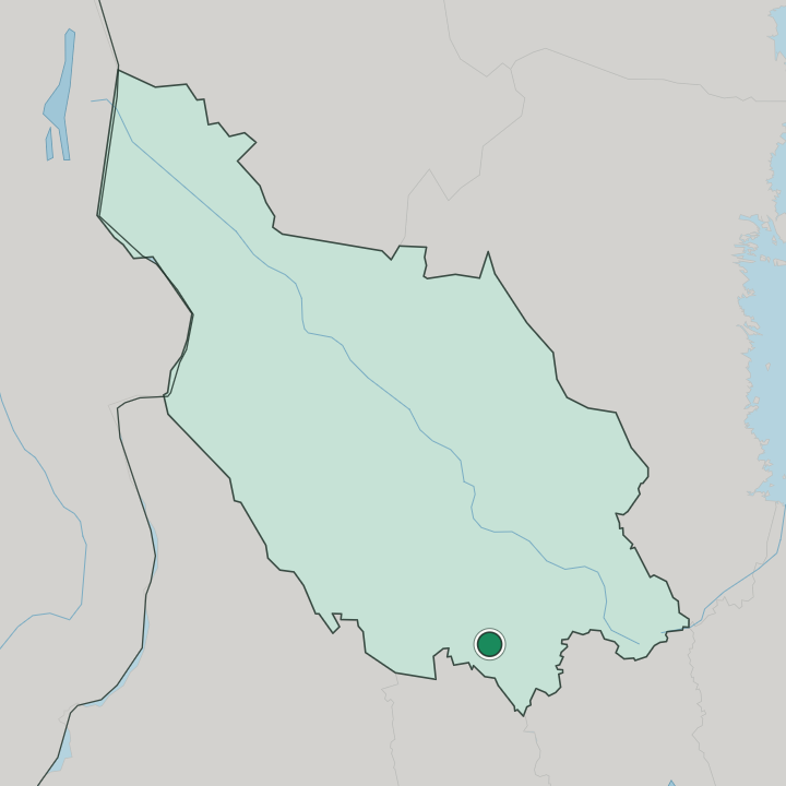 Map showing Ludvika — In Dalarna County