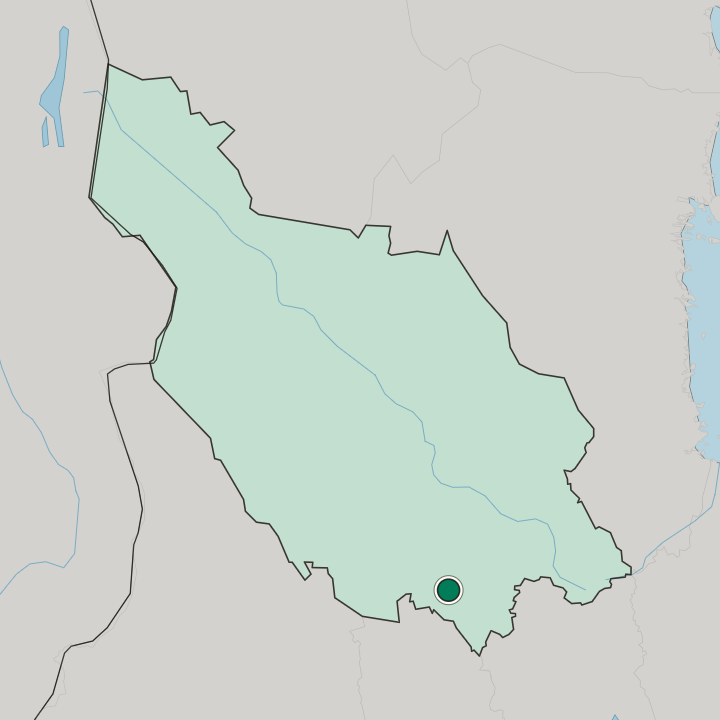 Map showing Ludvika — In Dalarna County