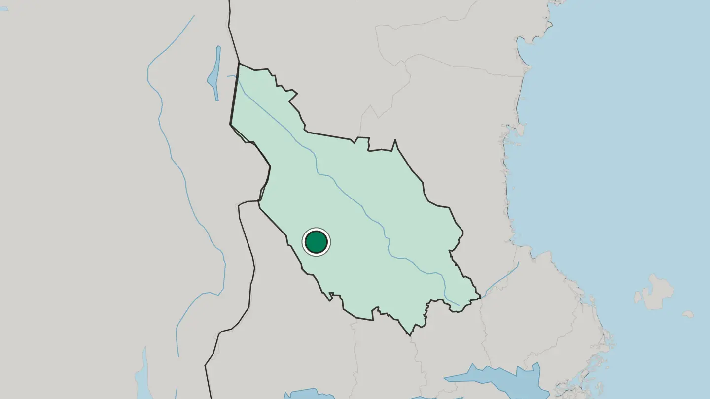 Map of Malung in Sweden