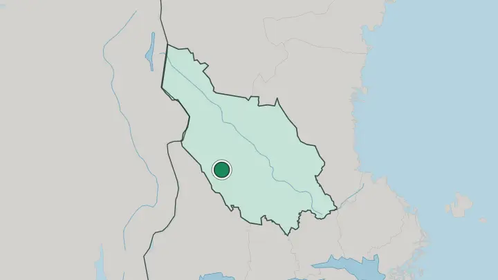 Map of Malung in Sweden