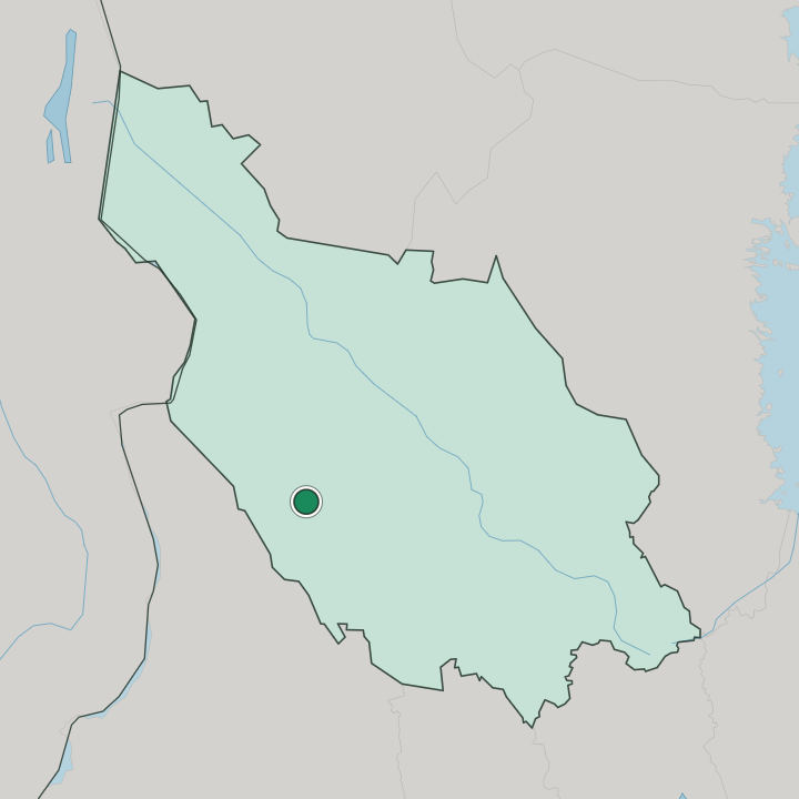 Map showing Malung — In Dalarna County