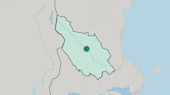 Map of Mora in Sweden