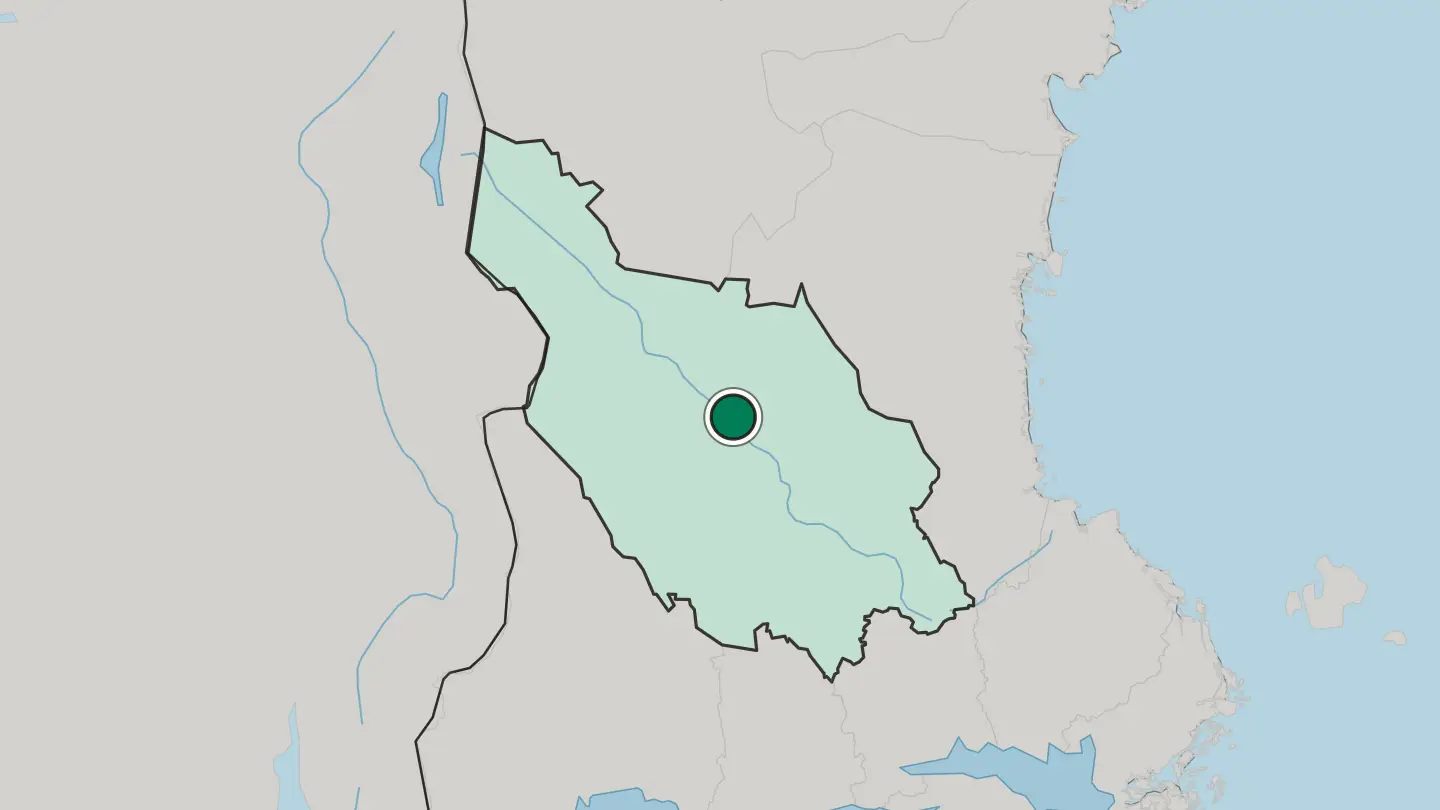Map of Mora in Sweden