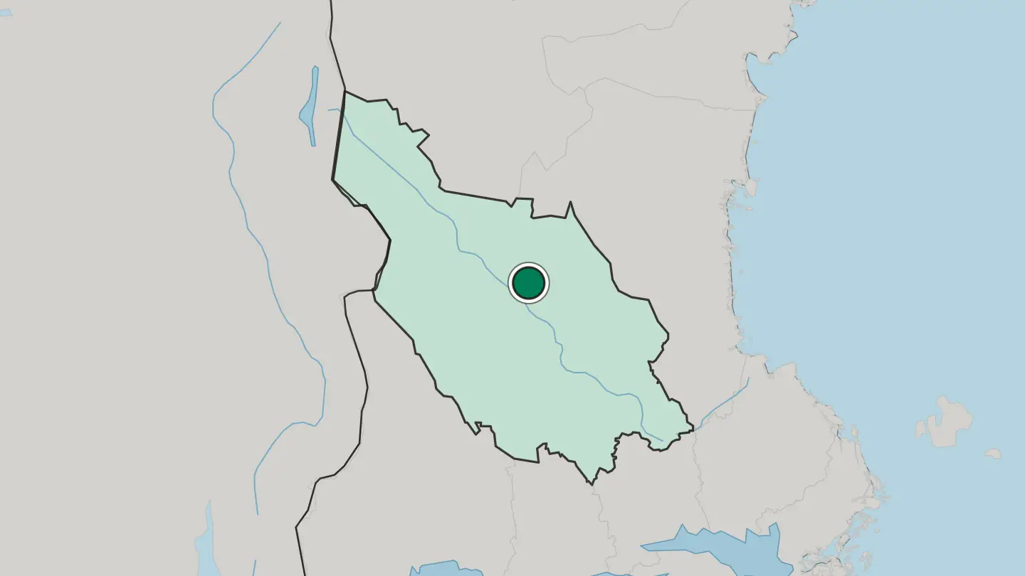 Map of Orsa in Sweden