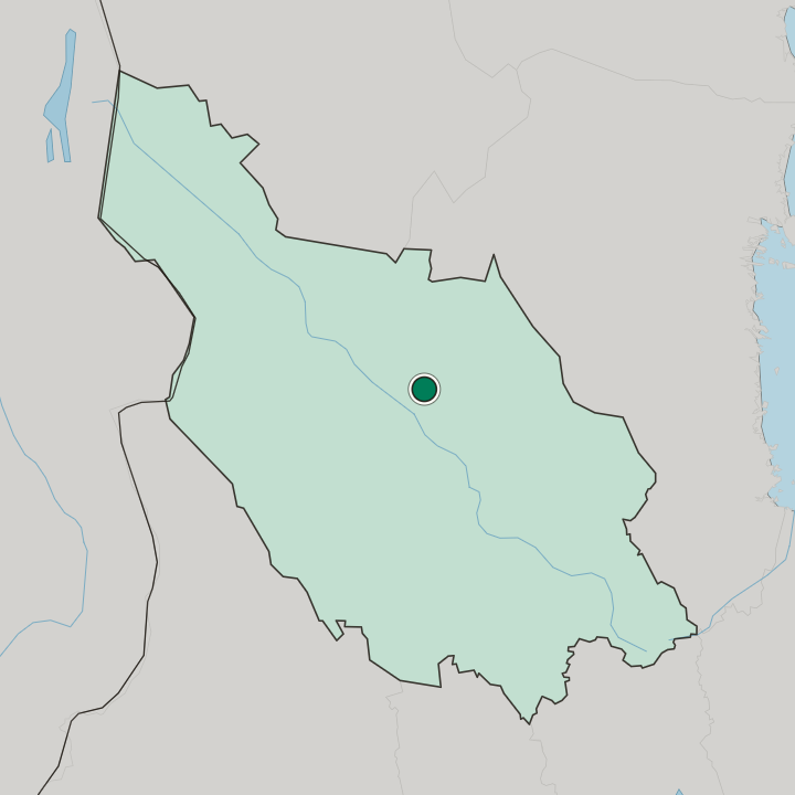 Map showing Orsa — In Dalarna County