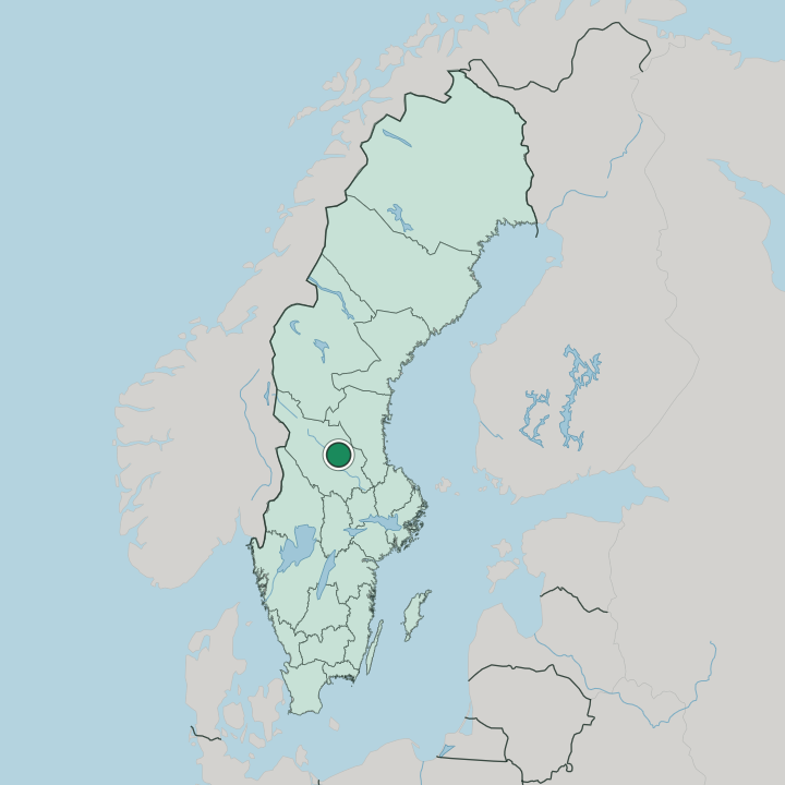 Map showing Rättvik — In Sweden