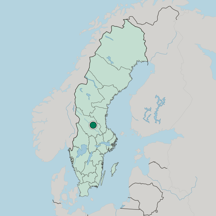 Map showing Rättvik — In Sweden