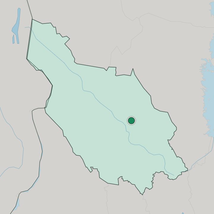 Map showing Rättvik — In Dalarna County