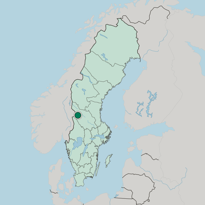 Map showing Sälen — In Sweden