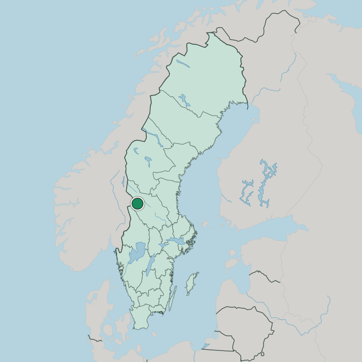 Map showing Sälen — In Sweden