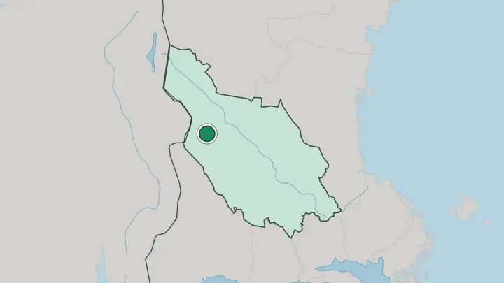 Map of Sälen in Sweden