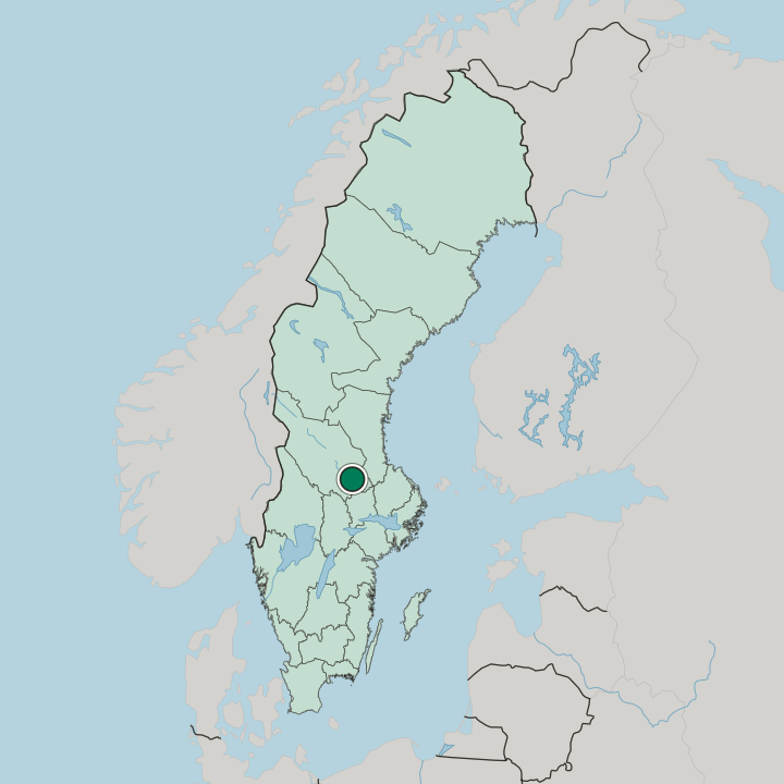 Map showing Säter — In Sweden