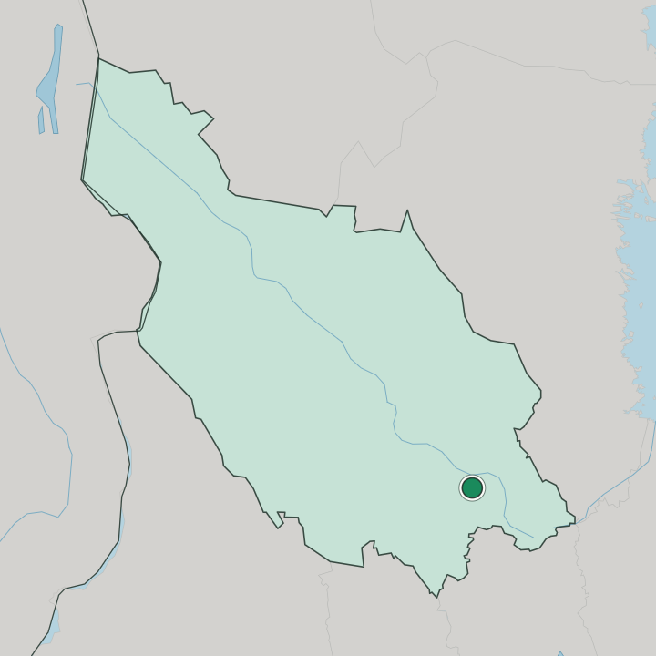 Map showing Säter — In Dalarna County