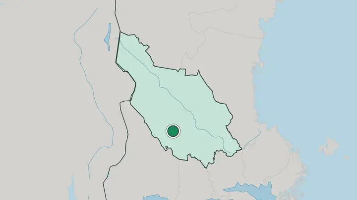 Map of Vansbro in Sweden