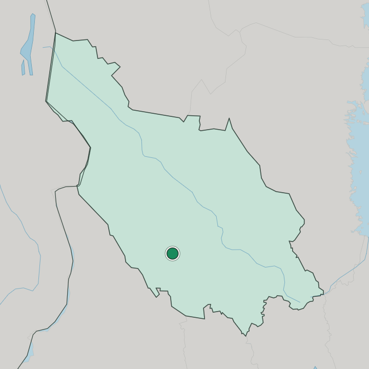 Map showing Vansbro — In Dalarna County