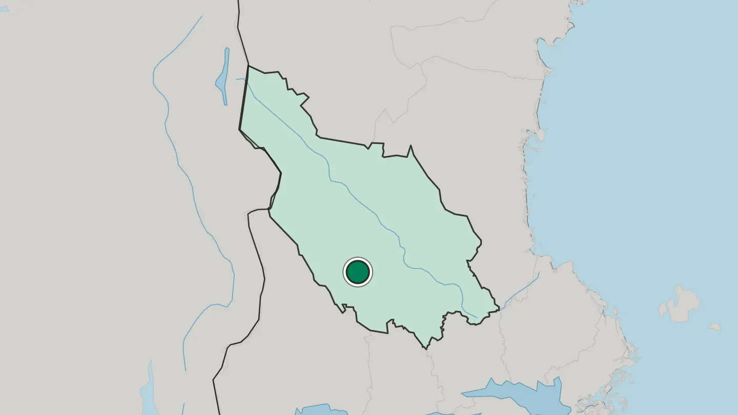 Map of Vansbro in Sweden