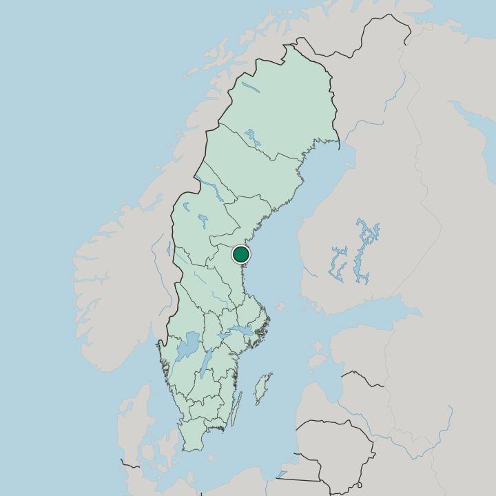 Map showing Bergsjö — In Sweden