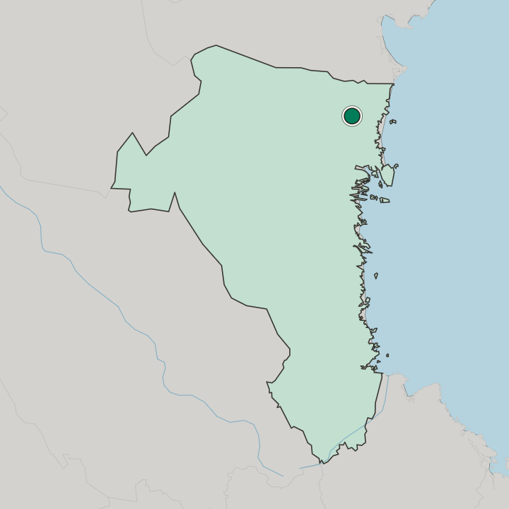 Map showing Bergsjö — In Gävleborg County