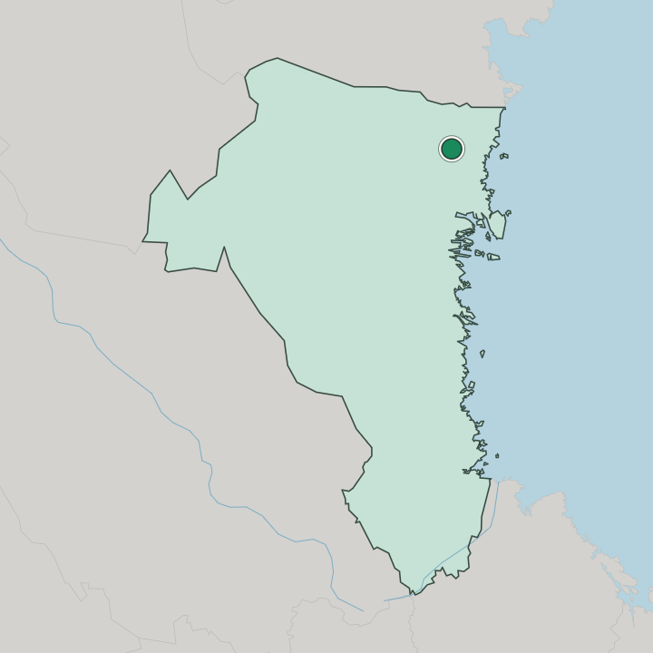 Map showing Bergsjö — In Gävleborg County