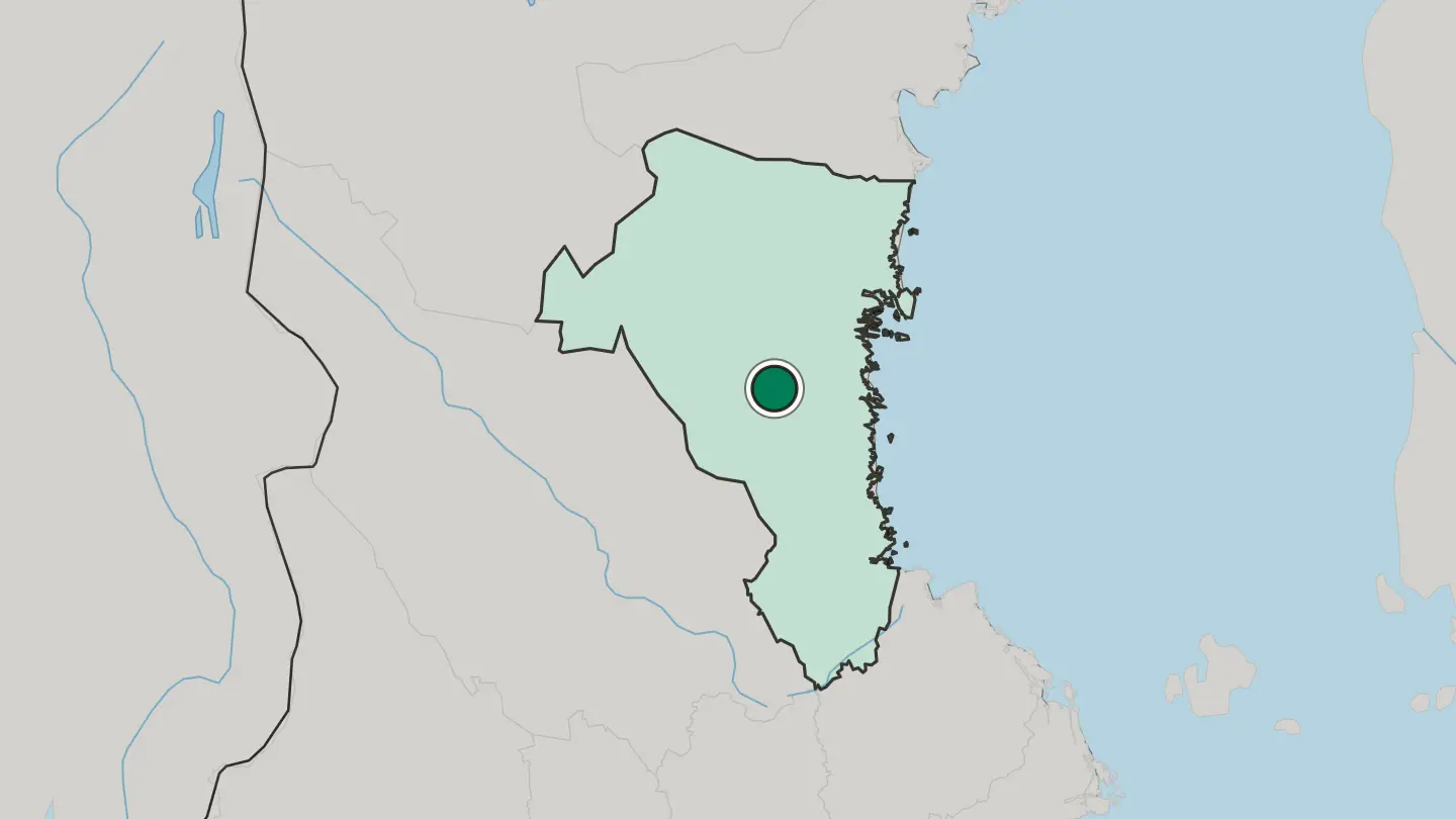 Map of Bollnäs in Sweden