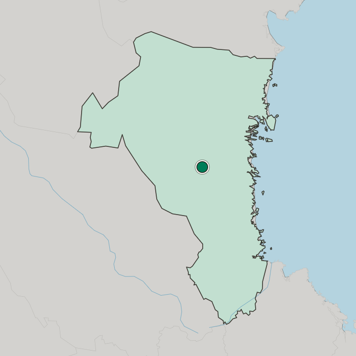 Map showing Bollnäs — In Gävleborg County