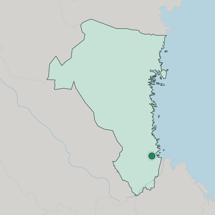Map showing Gävle — In Gävleborg County