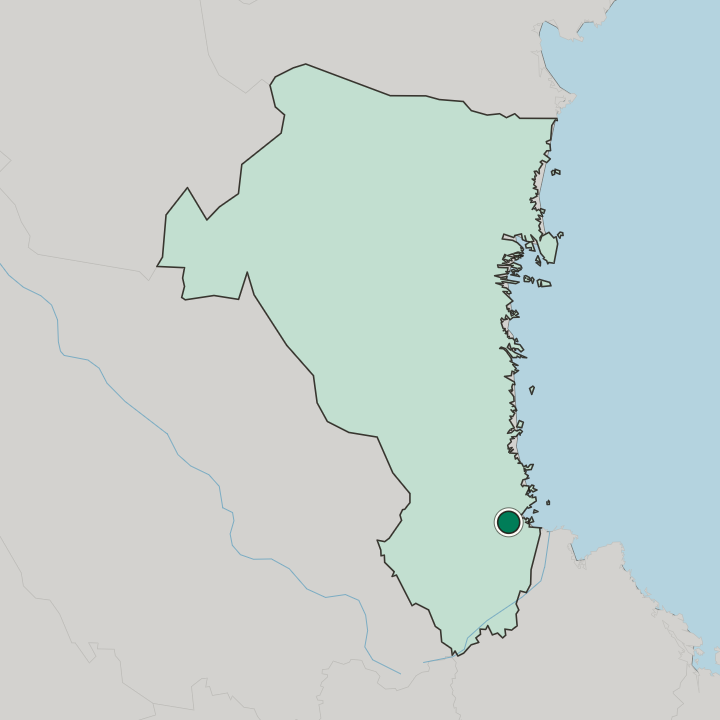 Map showing Gävle — In Gävleborg County
