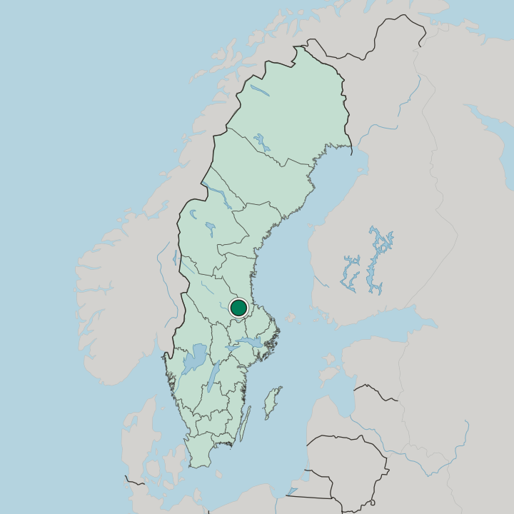 Map showing Hofors — In Sweden