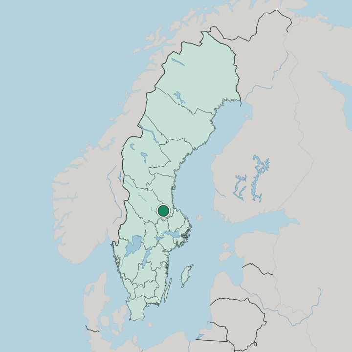 Map showing Hofors — In Sweden
