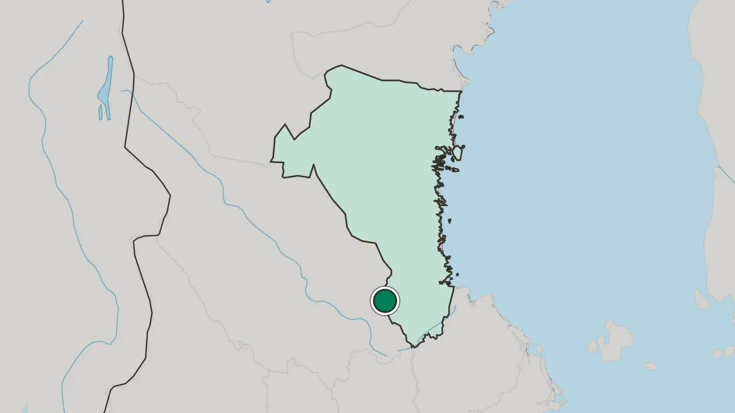 Map of Hofors in Sweden