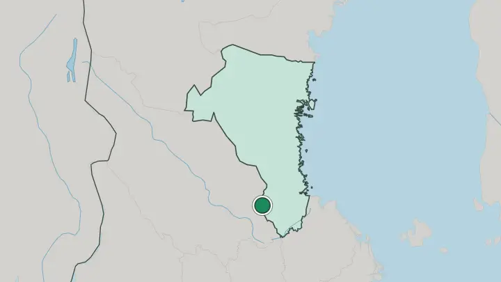 Map of Hofors in Sweden