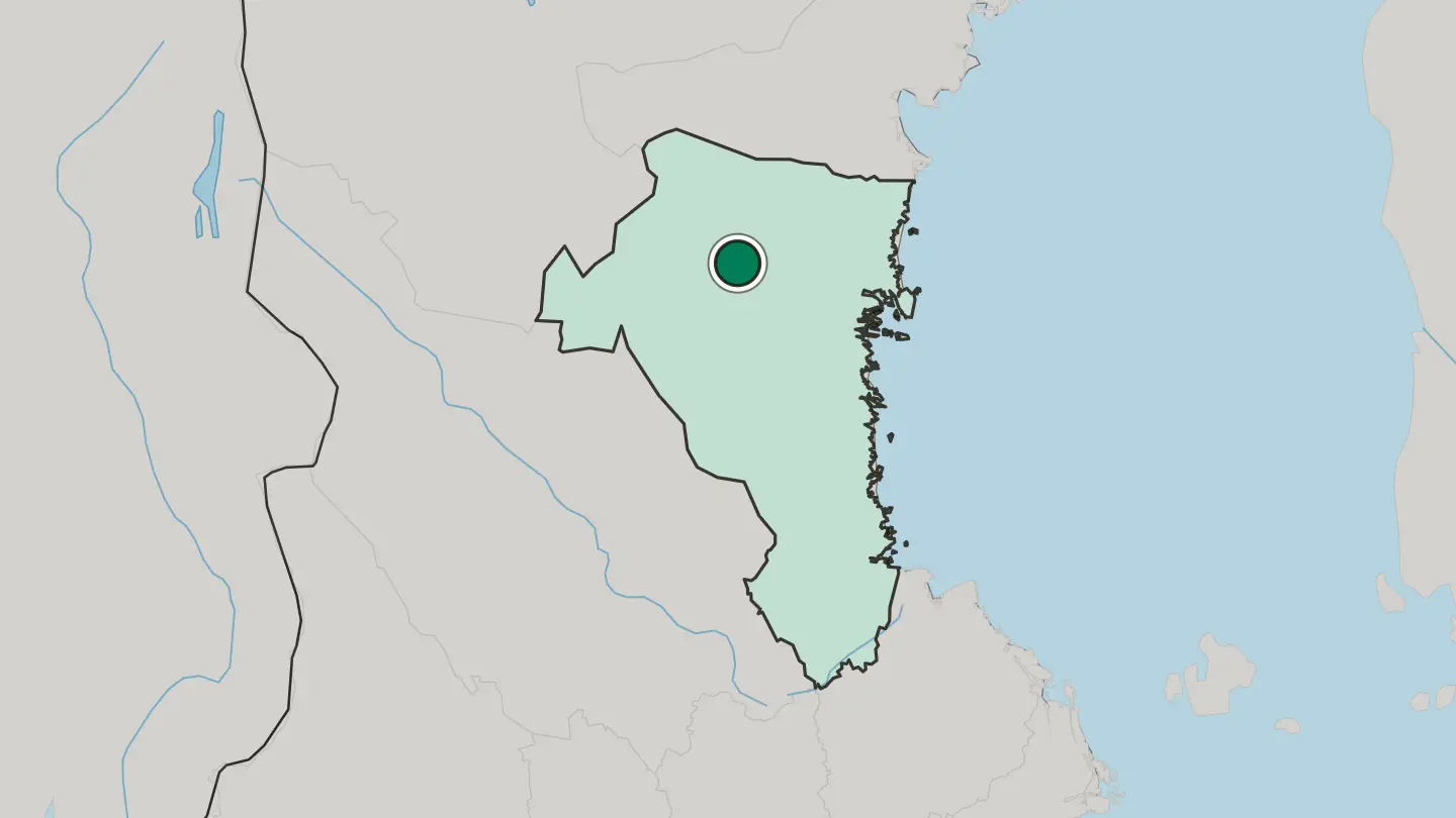 Map of Ljusdal in Sweden