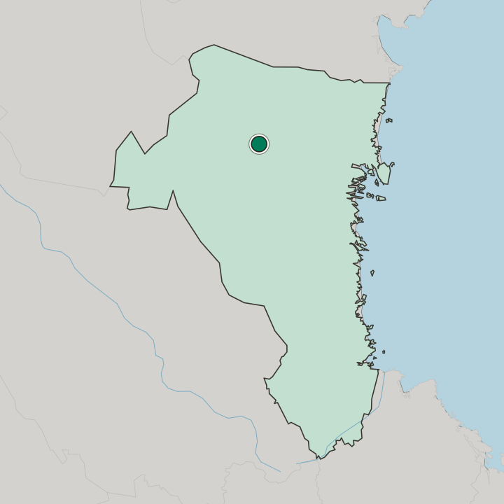 Map showing Ljusdal — In Gävleborg County