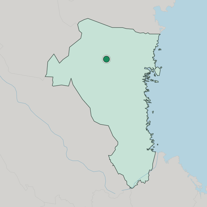 Map showing Ljusdal — In Gävleborg County