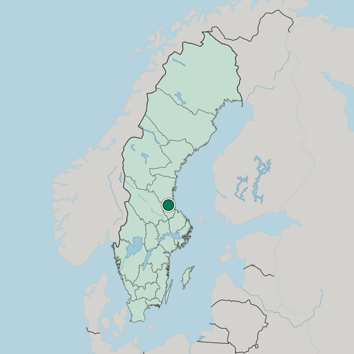Map showing Ockelbo — In Sweden