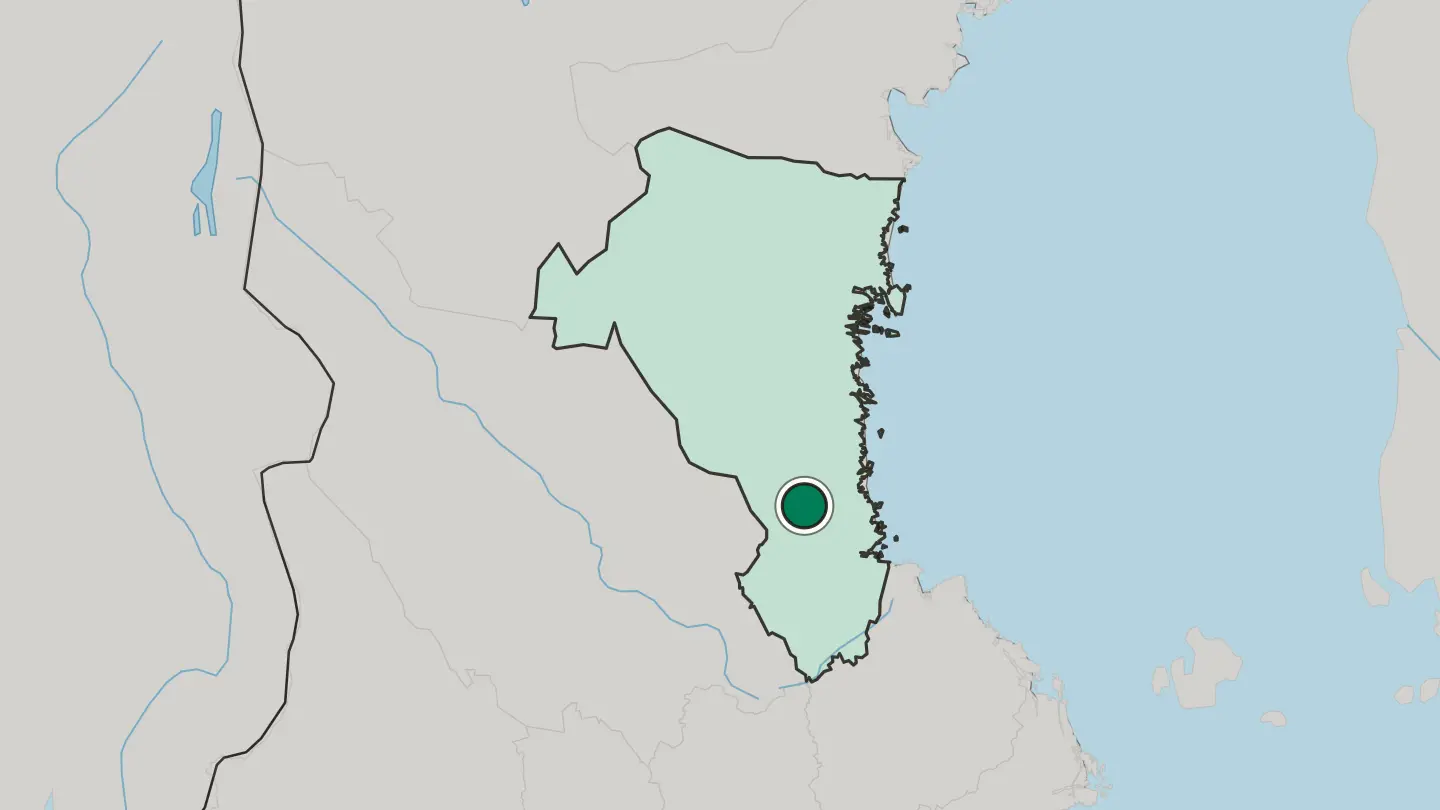 Map of Ockelbo in Sweden