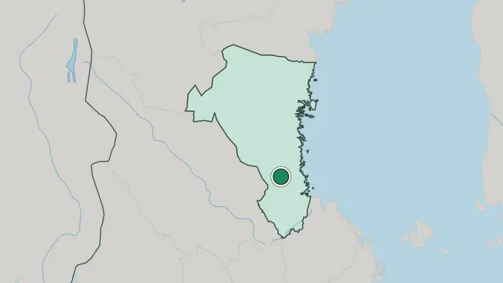 Map of Ockelbo in Sweden